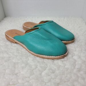 Redhawk Boot Co. Katelyn Women’s Mule Shoes Size 7 Blue Turquoise Leather New